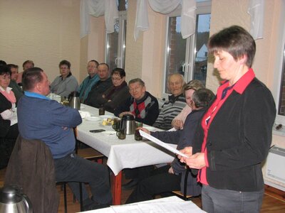 Zebranie wiejskie w Mnichusie